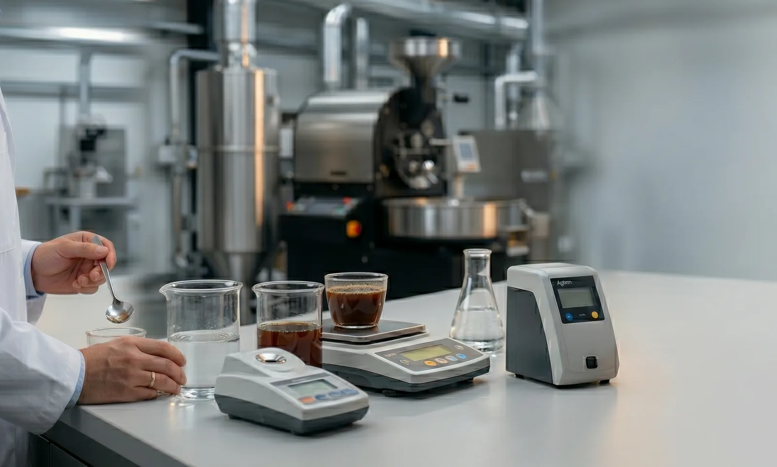 Sensory analysis lab — Agtron, density, moisture testing for coffee